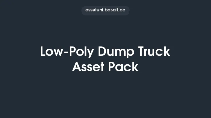 Low-Poly Dump Truck Asset Pack Thumbnail