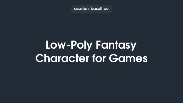 Low-Poly Fantasy Character for Games Thumbnail