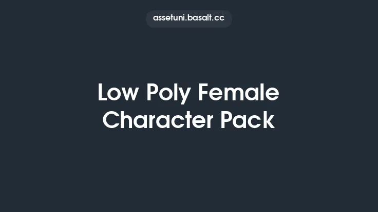 Low Poly Female Character Pack Thumbnail