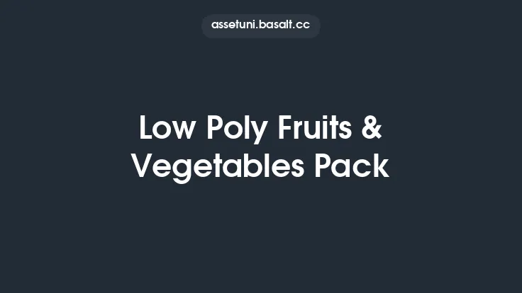 Low Poly Fruits & Vegetables Pack Thumbnail