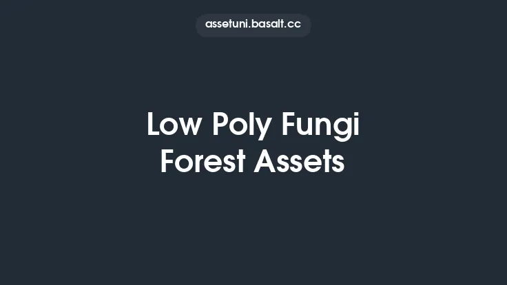 Low Poly Fungi Forest Assets Thumbnail
