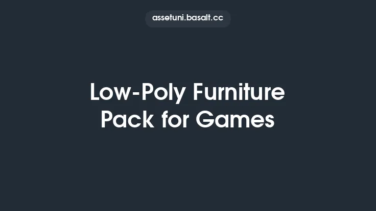 Low-Poly Furniture Pack for Games Thumbnail