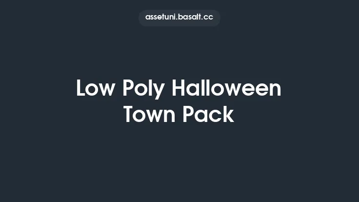 Low Poly Halloween Town Pack Thumbnail
