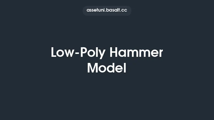 Low-Poly Hammer Model Thumbnail