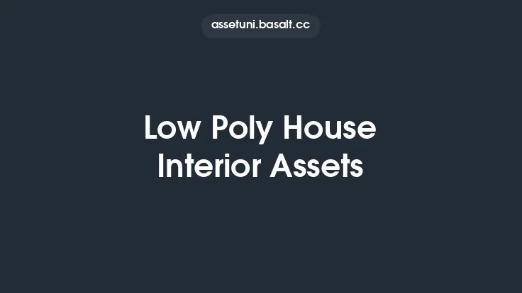Low Poly House Interior Assets Thumbnail