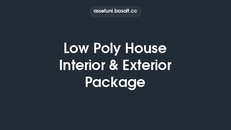 Low Poly House Interior & Exterior Package Thumbnail