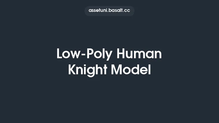 Low-Poly Human Knight Model Thumbnail
