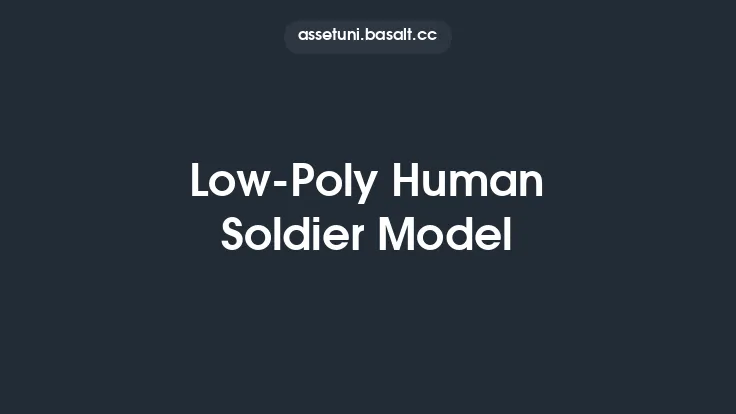 Low-Poly Human Soldier Model Thumbnail