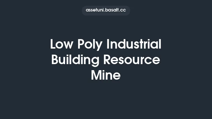 Low Poly Industrial Building Resource Mine Thumbnail