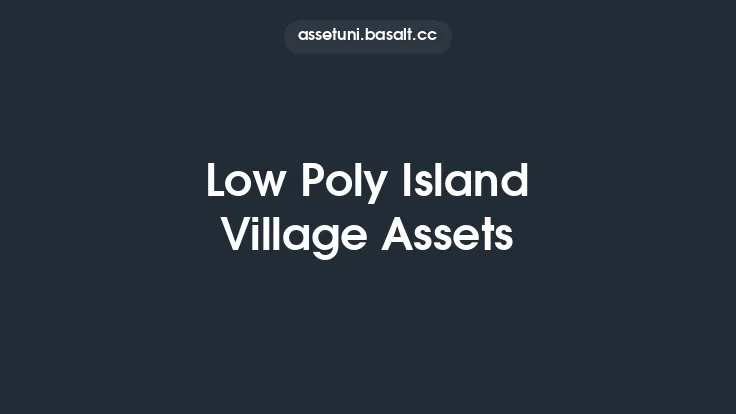 Low Poly Island Village Assets Thumbnail