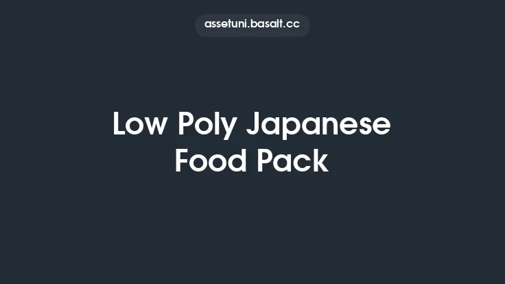 Low Poly Japanese Food Pack Thumbnail
