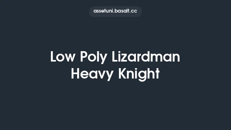 Low Poly Lizardman Heavy Knight Thumbnail