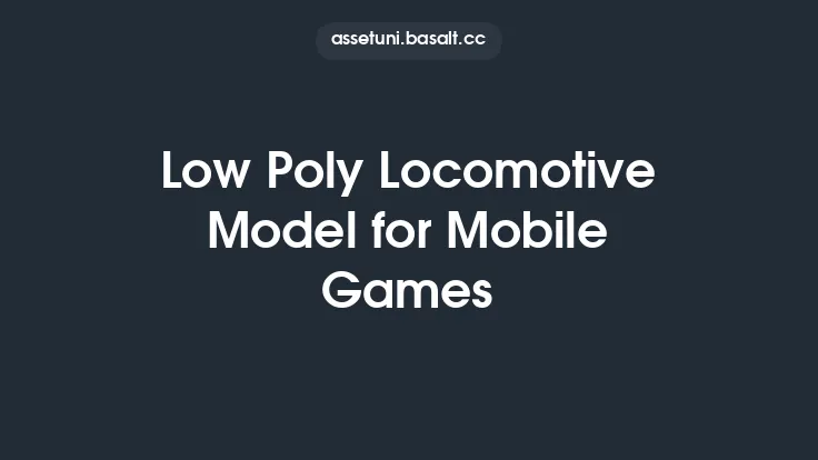 Low Poly Locomotive Model for Mobile Games Thumbnail