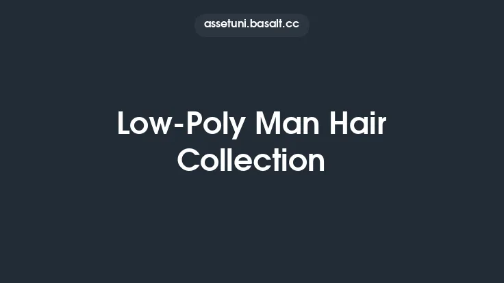Low-Poly Man Hair Collection Thumbnail