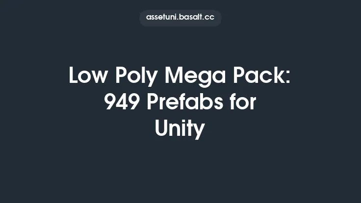 Low Poly Mega Pack: 949 Prefabs for Unity Thumbnail