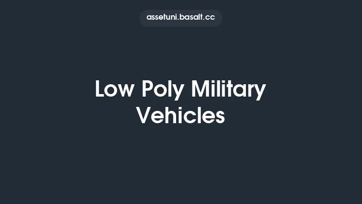 Low Poly Military Vehicles Thumbnail