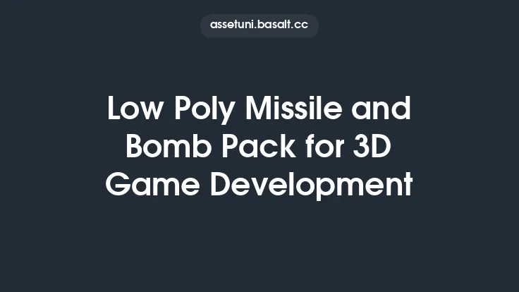 Low Poly Missile and Bomb Pack for 3D Game Development Thumbnail
