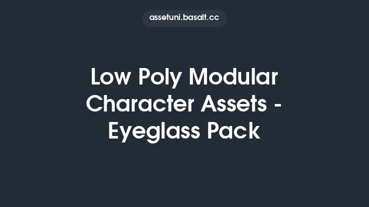 Low Poly Modular Character Assets - Eyeglass Pack Thumbnail