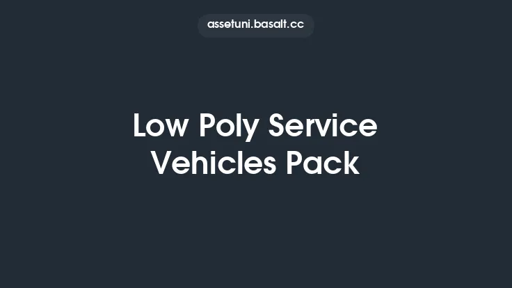 Low Poly Service Vehicles Pack Thumbnail