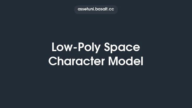 Low-Poly Space Character Model Thumbnail