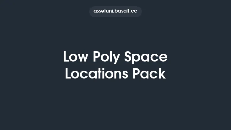 Low Poly Space Locations Pack Thumbnail