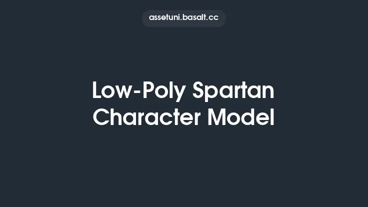Low-Poly Spartan Character Model Thumbnail