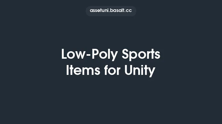 Low-Poly Sports Items for Unity Thumbnail