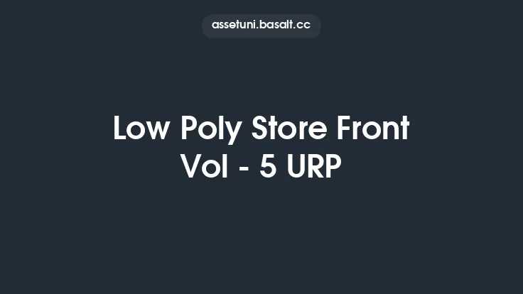 Low Poly Store Front Vol - 5 URP Thumbnail