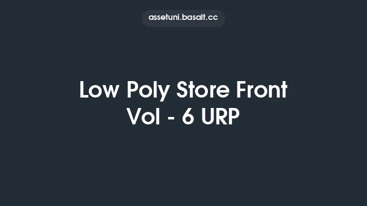Low Poly Store Front Vol - 6 URP Thumbnail
