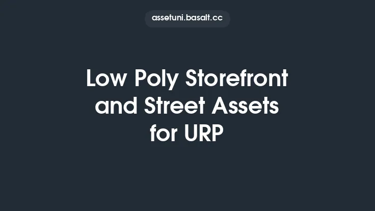 Low Poly Storefront and Street Assets for URP Thumbnail