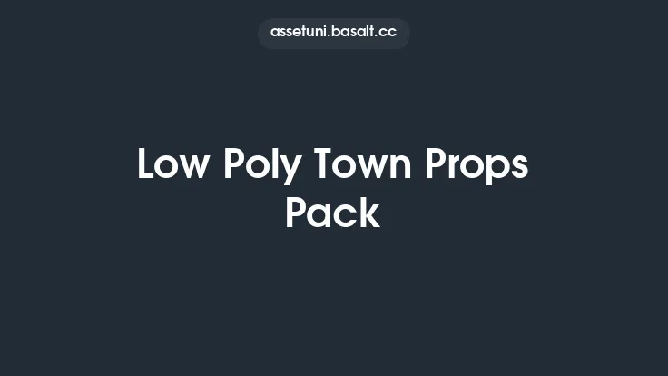 Low Poly Town Props Pack Thumbnail