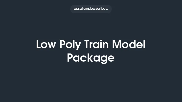 Low Poly Train Model Package Thumbnail