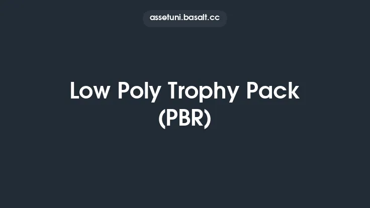 Low Poly Trophy Pack (PBR) Thumbnail