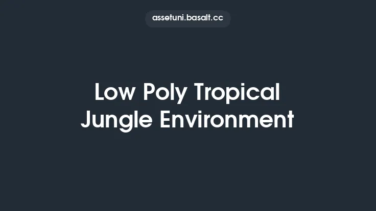 Low Poly Tropical Jungle Environment Thumbnail