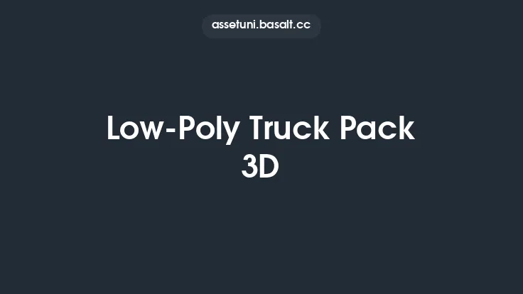 Low-Poly Truck Pack 3D Thumbnail