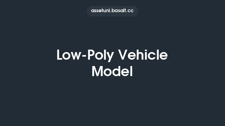 Low-Poly Vehicle Model Thumbnail