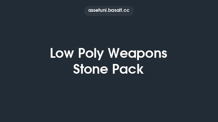 Low Poly Weapons Stone Pack Thumbnail