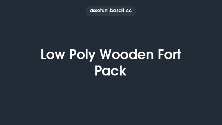 Low Poly Wooden Fort Pack Thumbnail