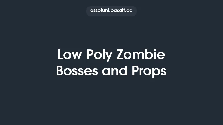 Low Poly Zombie Bosses and Props Thumbnail