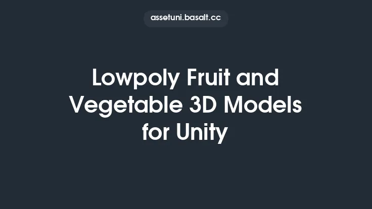 Lowpoly Fruit and Vegetable 3D Models for Unity Thumbnail