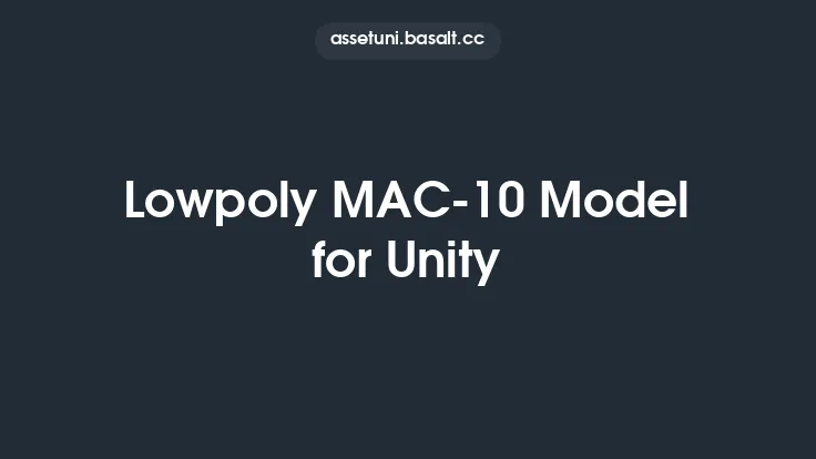 Lowpoly MAC-10 Model for Unity Thumbnail