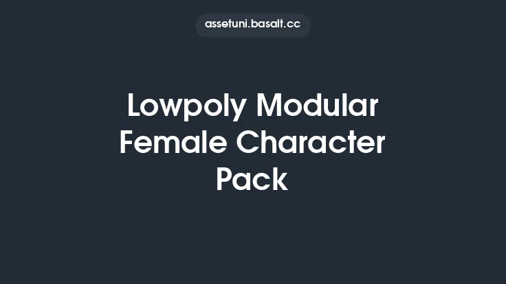 Lowpoly Modular Female Character Pack Thumbnail