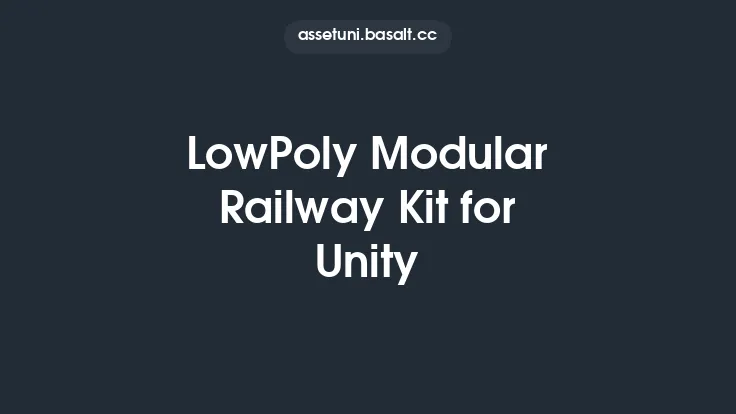 LowPoly Modular Railway Kit for Unity Thumbnail