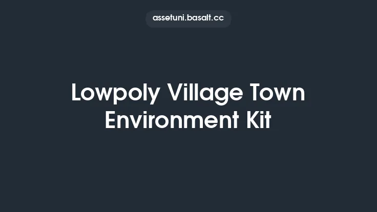 Lowpoly Village Town Environment Kit Thumbnail