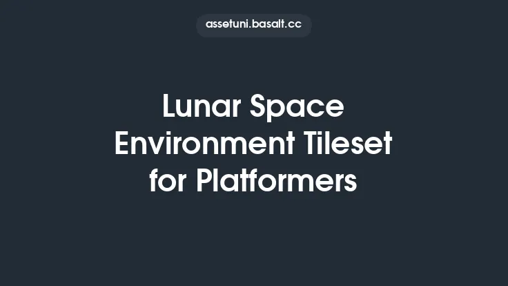Lunar Space Environment Tileset for Platformers Thumbnail