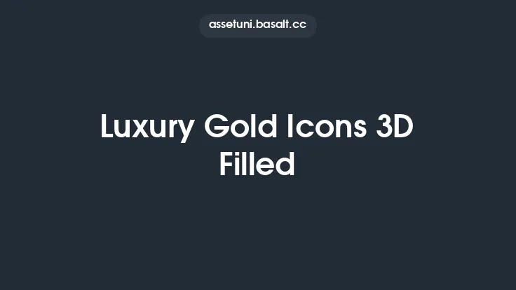Luxury Gold Icons 3D Filled Thumbnail