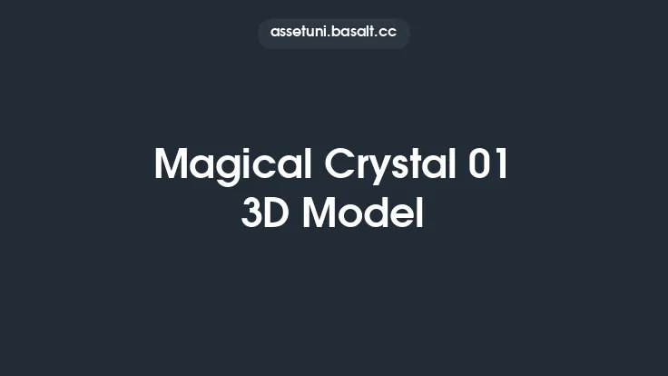 Magical Crystal 01 3D Model Thumbnail
