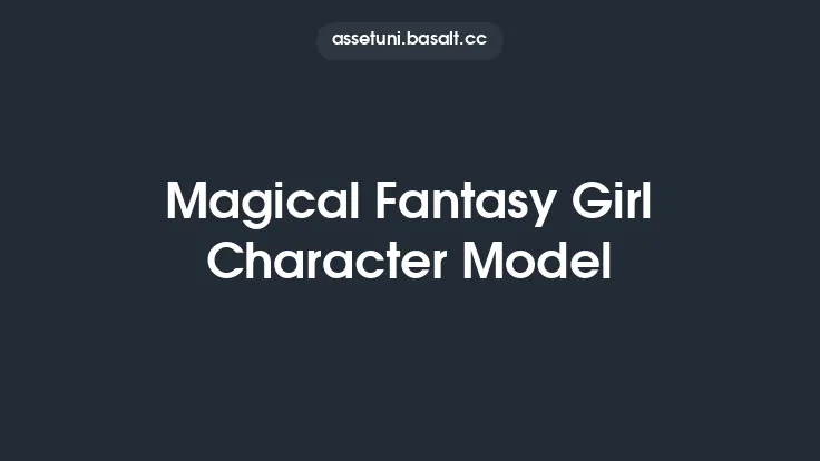 Magical Fantasy Girl Character Model Thumbnail