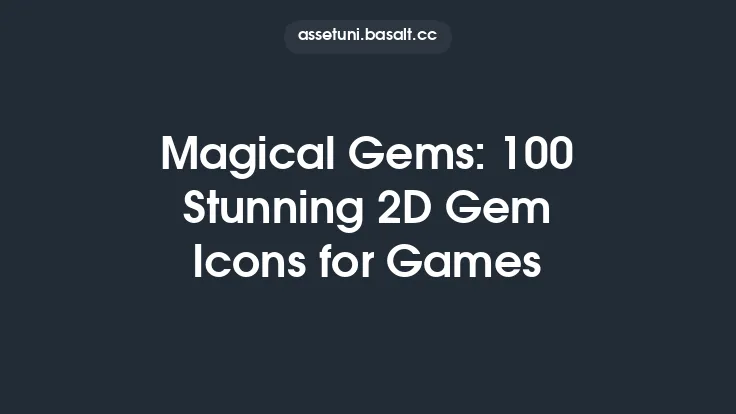 Magical Gems: 100 Stunning 2D Gem Icons for Games Thumbnail