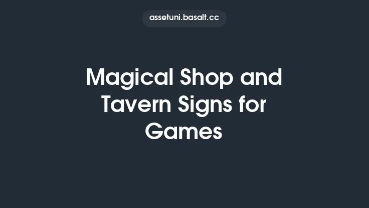 Magical Shop and Tavern Signs for Games Thumbnail